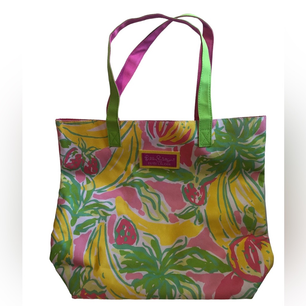Lilly Pulitzer for Ester Lauder tote. Two straps.  E beautiful color.